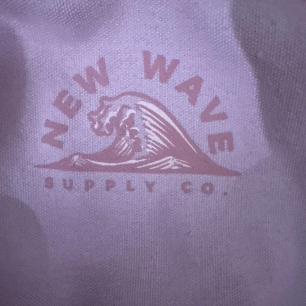 New Wave Supply Pink Jumbo Tote Bag Elephant Wide Straps Cotton Canvas Pockets